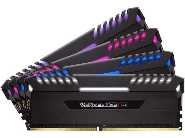 Corsair Vengeance RGB Black DDR4-3000 CL16 64GB (4x16GB) main image