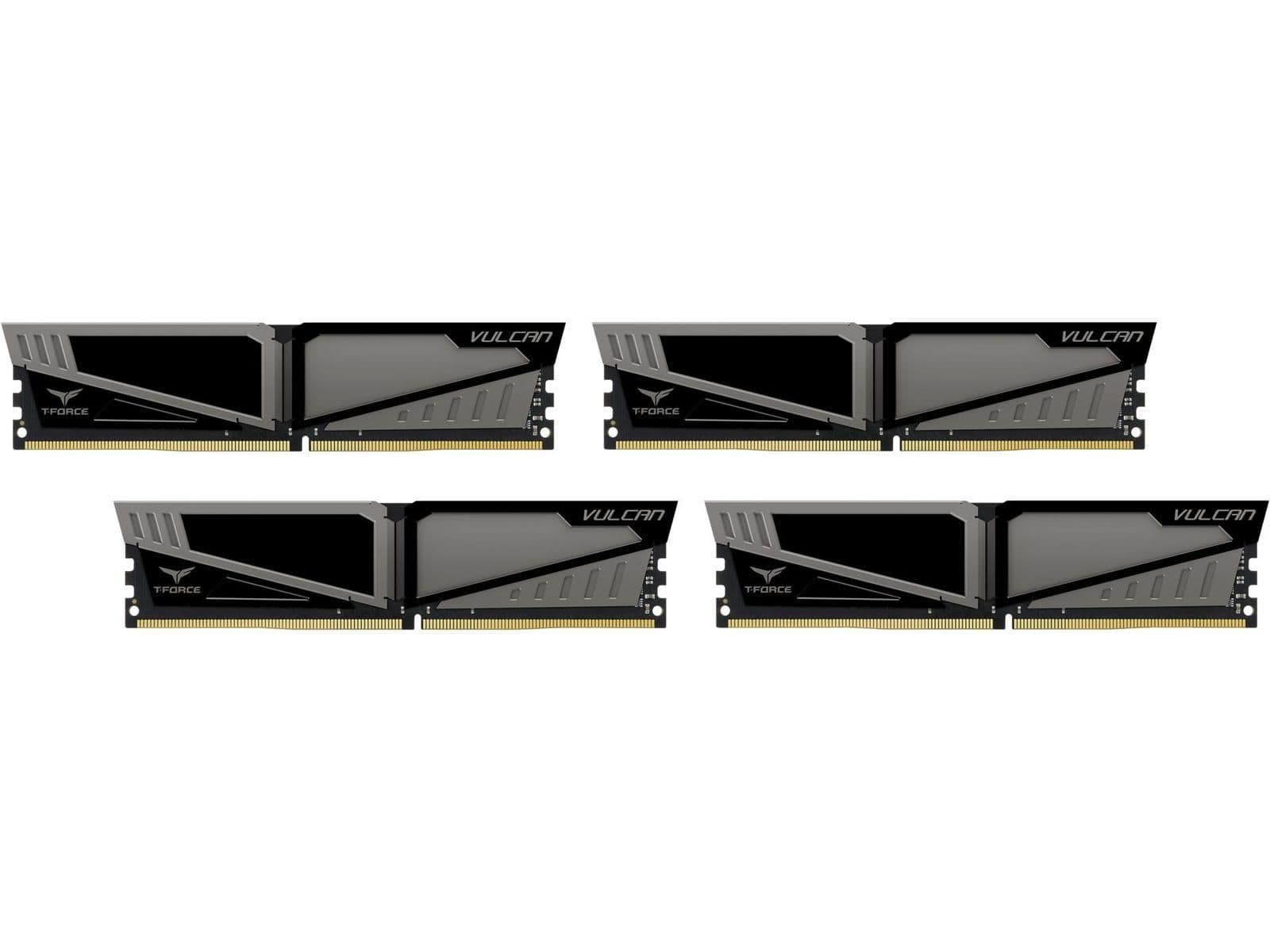TEAMGROUP T-Force Vulcan Silver / Black DDR4-3200 CL16 32GB (4x8GB) image