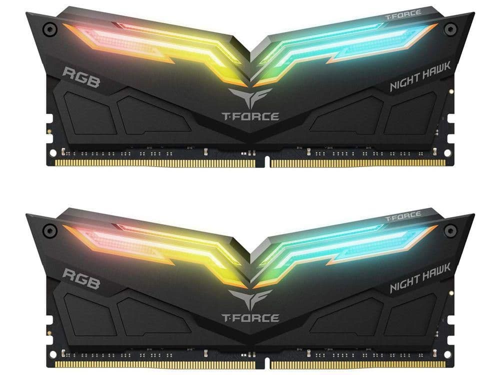 TEAMGROUP Team T-Force Night Hawk RGB Black DDR4-3600 CL18 16GB (2x8GB) image
