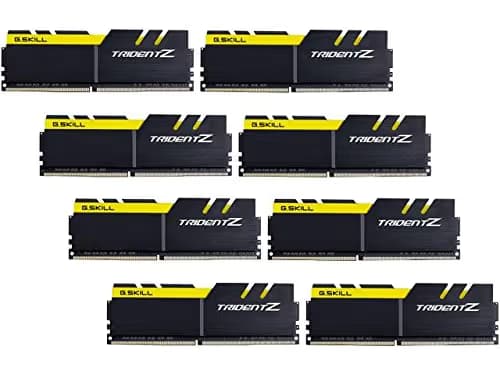 G.Skill Trident Z Black / Yellow DDR4-3200 CL16 64GB (8x8GB) main image