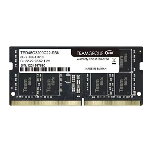 TEAMGROUP Elite Black SODIMM DDR4-3200 CL22 8GB (1x8GB) main image
