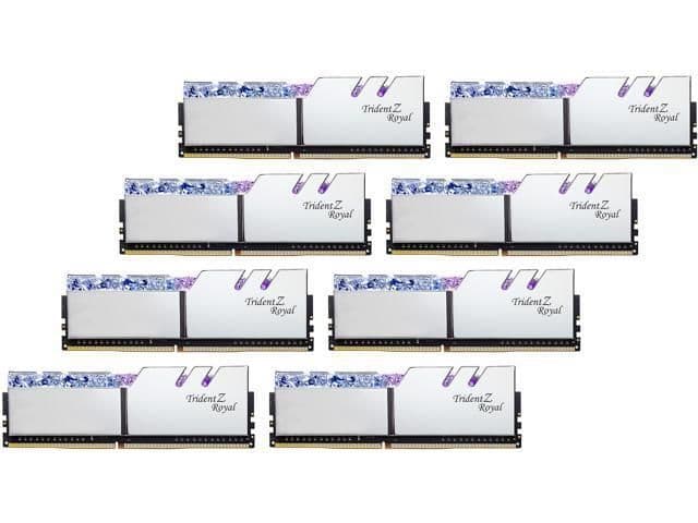 G.Skill Trident Z Royal Silver DDR4-3200 CL14 256GB (8x32GB) image