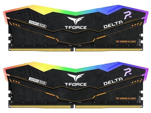TEAMGROUP T-Force Delta TUF Gaming Alliance RGB Black DDR5-6000 CL38 32GB (2x16GB) image