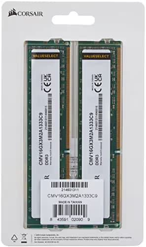 Corsair CMV16GX3M2A1333C9 Green DDR3-1333 CL9 16GB (2x8GB) image