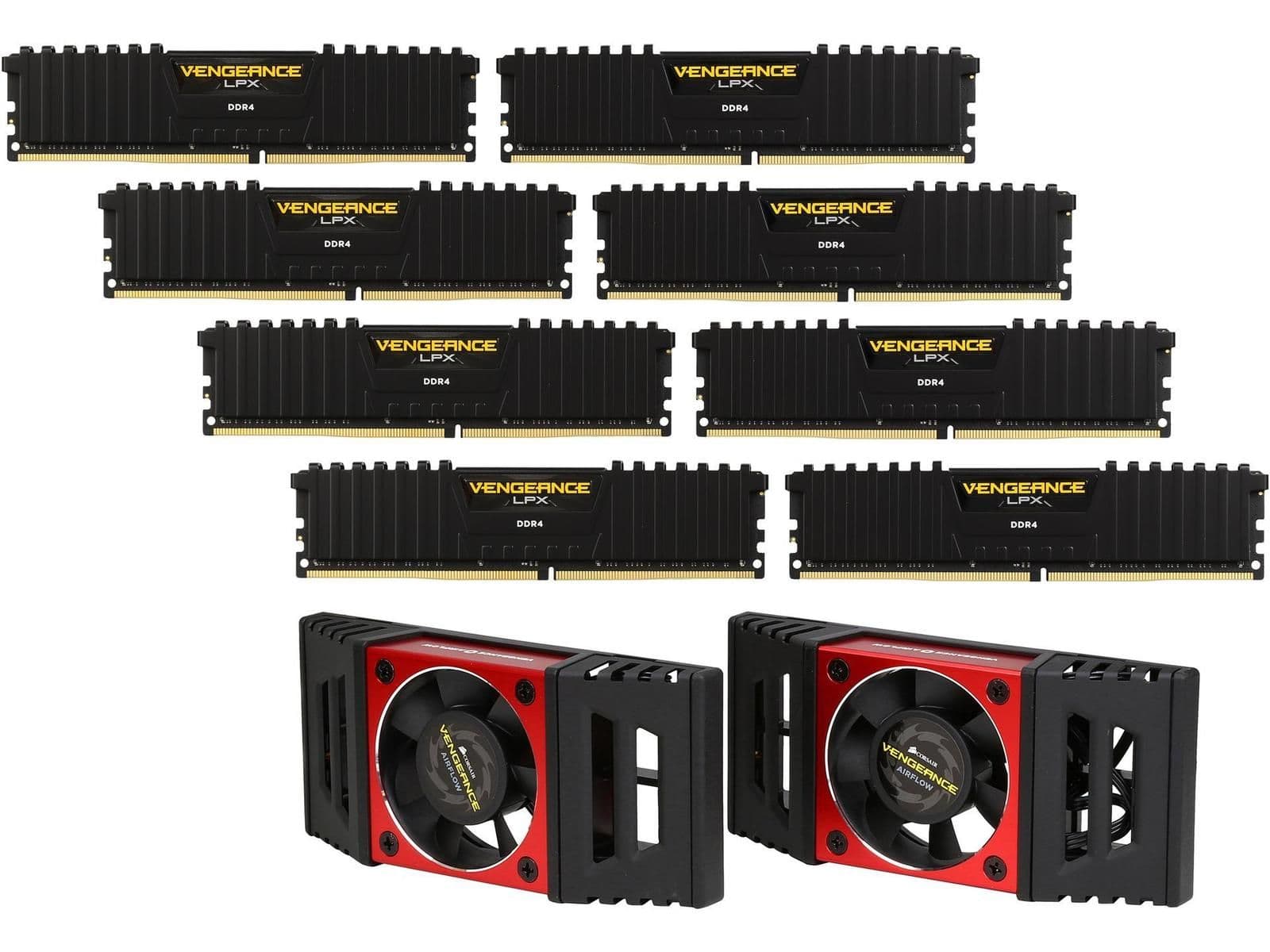Corsair Vengeance LPX Black / Yellow DDR4-4000 CL19 128GB (8x16GB) main image