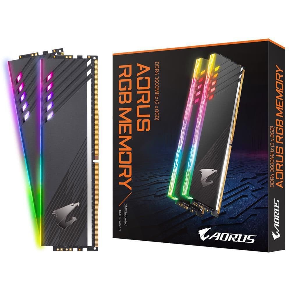 Gigabyte AORUS RGB Black DDR4-3600 CL18 16GB (2x8GB) image