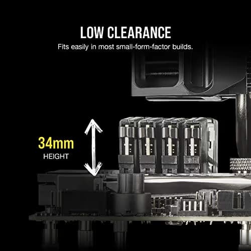 Corsair Vengeance LPX Black / Yellow DDR4-2666 CL16 64GB (4x16GB) image