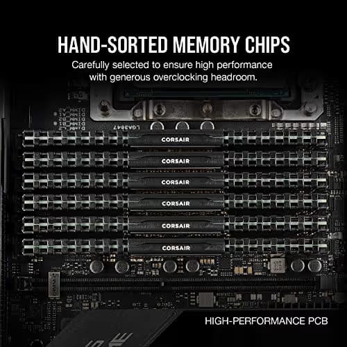 Corsair Vengeance LPX Black / Yellow DDR4-2666 CL16 64GB (4x16GB) image