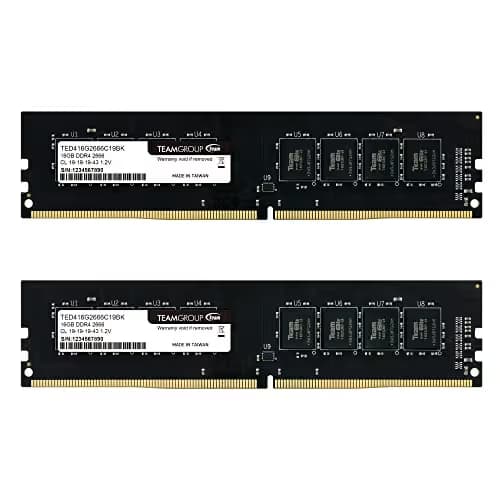 TEAMGROUP Elite Black DDR4-2666 CL19 32GB (2x16GB) image