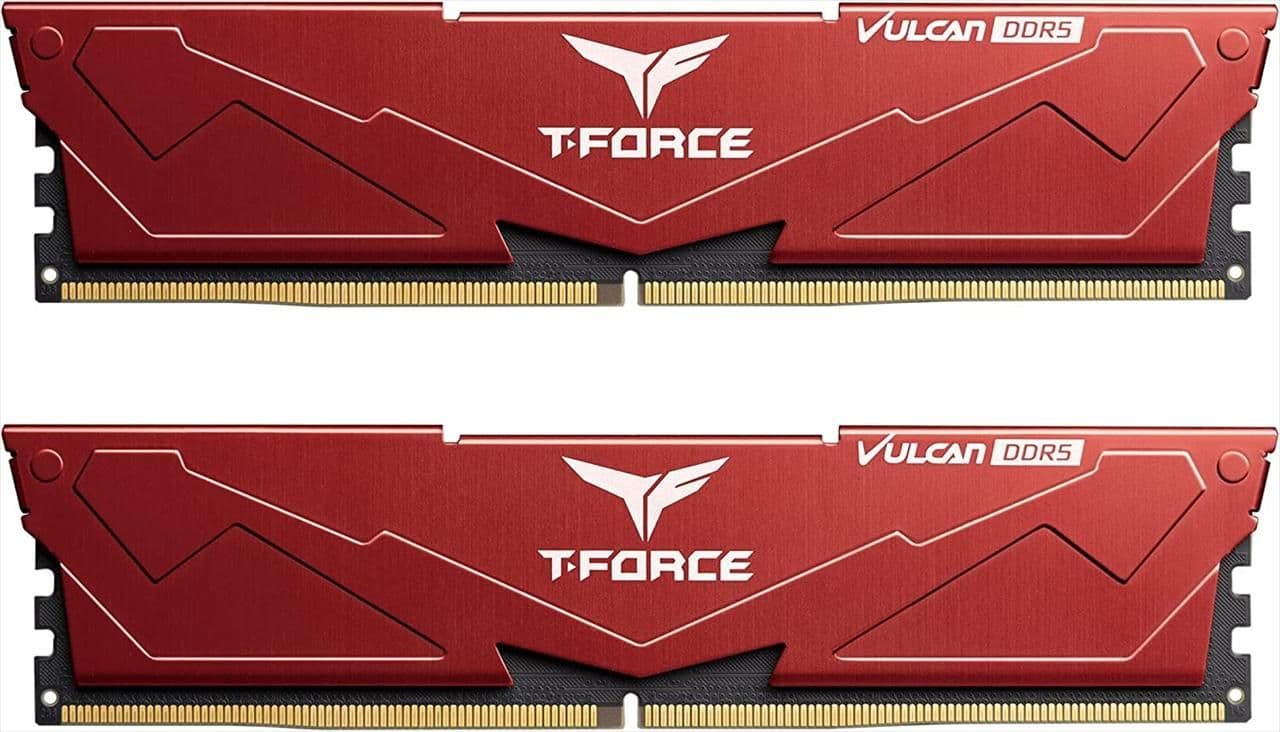 TEAMGROUP T-Force Vulcanα Red DDR5-5600 CL40 32GB (2x16GB) main image