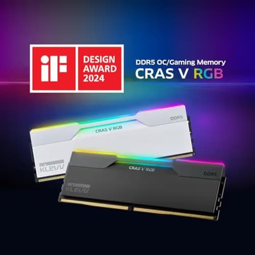 Klevv CRAS V RGB White DDR5-6000 CL30 64GB (2x32GB) image