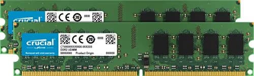 Crucial CT2KIT25664AA667 Green DDR2-667 CL5 4GB (2x2GB) main image