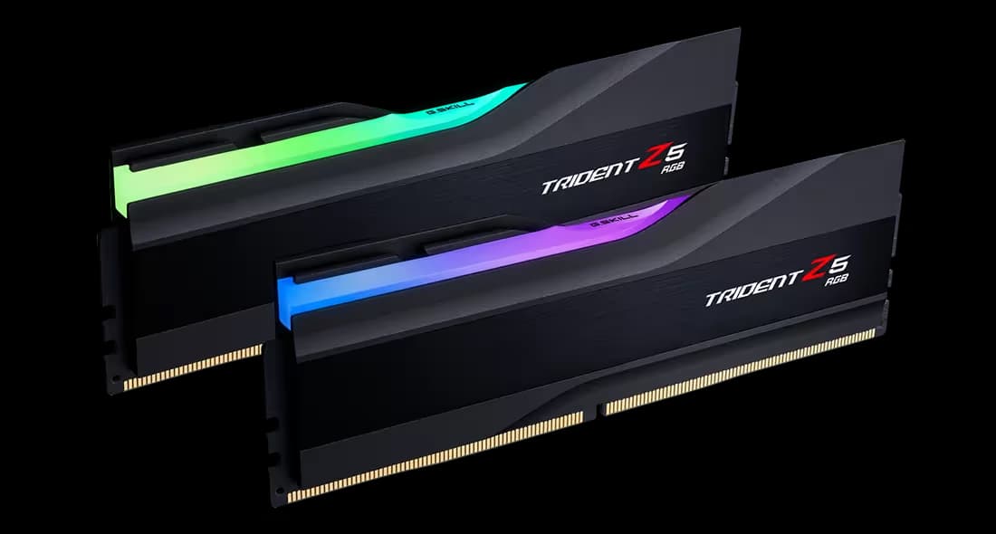 G.Skill Trident Z5 RGB Matte Black DDR5-6000 CL40 32GB (2x16GB) image