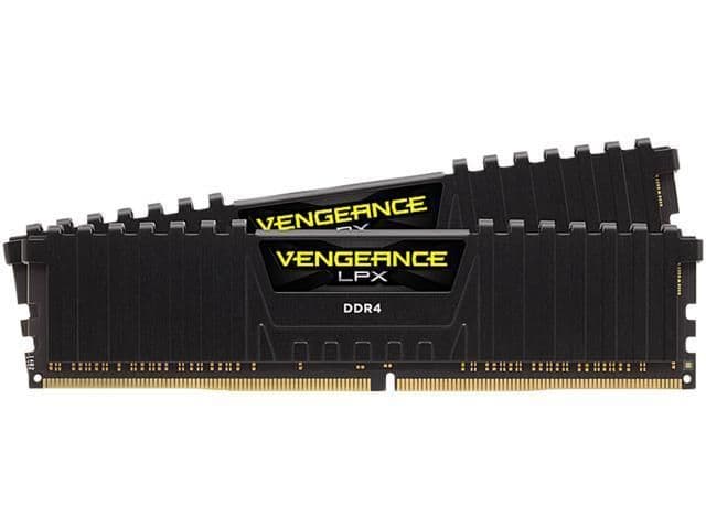 Corsair Vengeance LPX Black / Yellow DDR4-3600 CL14 16GB (2x8GB) image