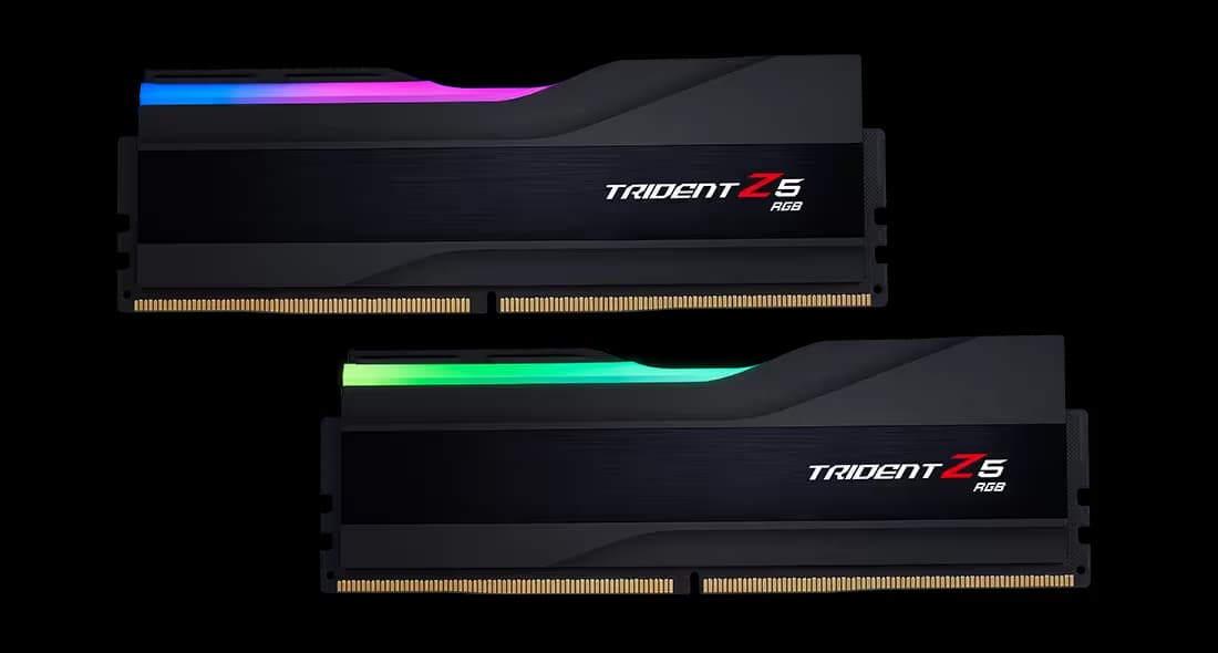 G.Skill Trident Z5 RGB Matte Black DDR5-5600 CL30 32GB (2x16GB) image