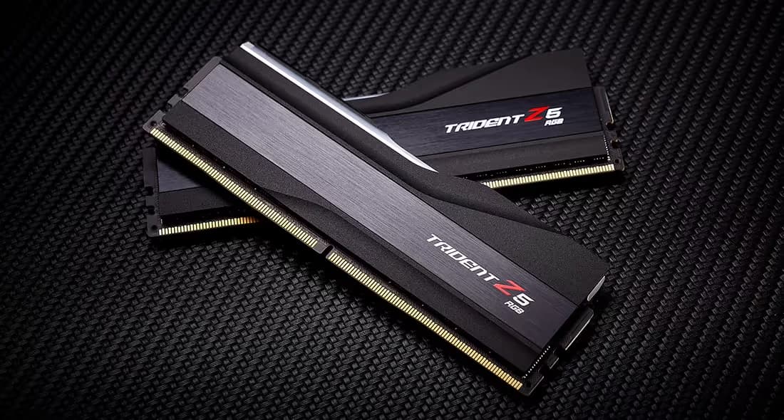 G.Skill Trident Z5 RGB Matte Black DDR5-5600 CL30 32GB (2x16GB) image