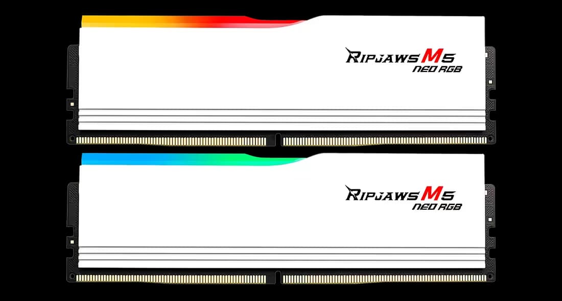 G.Skill Ripjaws M5 Neo RGB White DDR5-6000 CL30 48GB (2x24GB) main image