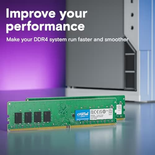 Crucial CT2K32G4DFD832A Green / Black DDR4-3200 CL22 64GB (2x32GB) image