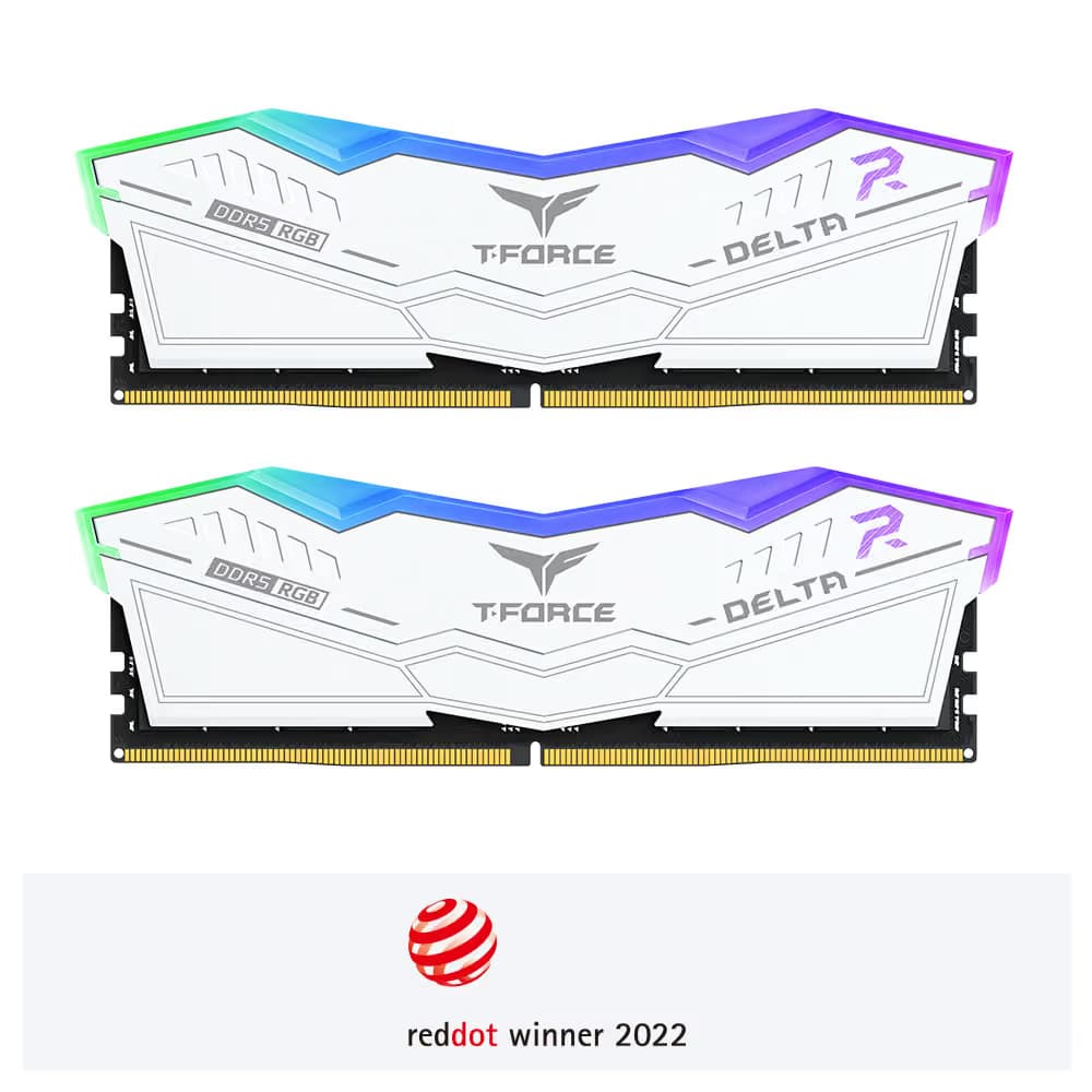 TEAMGROUP T-Force Delta RGB 96GB (2x48GB) DDR5-7000 CL34 White image