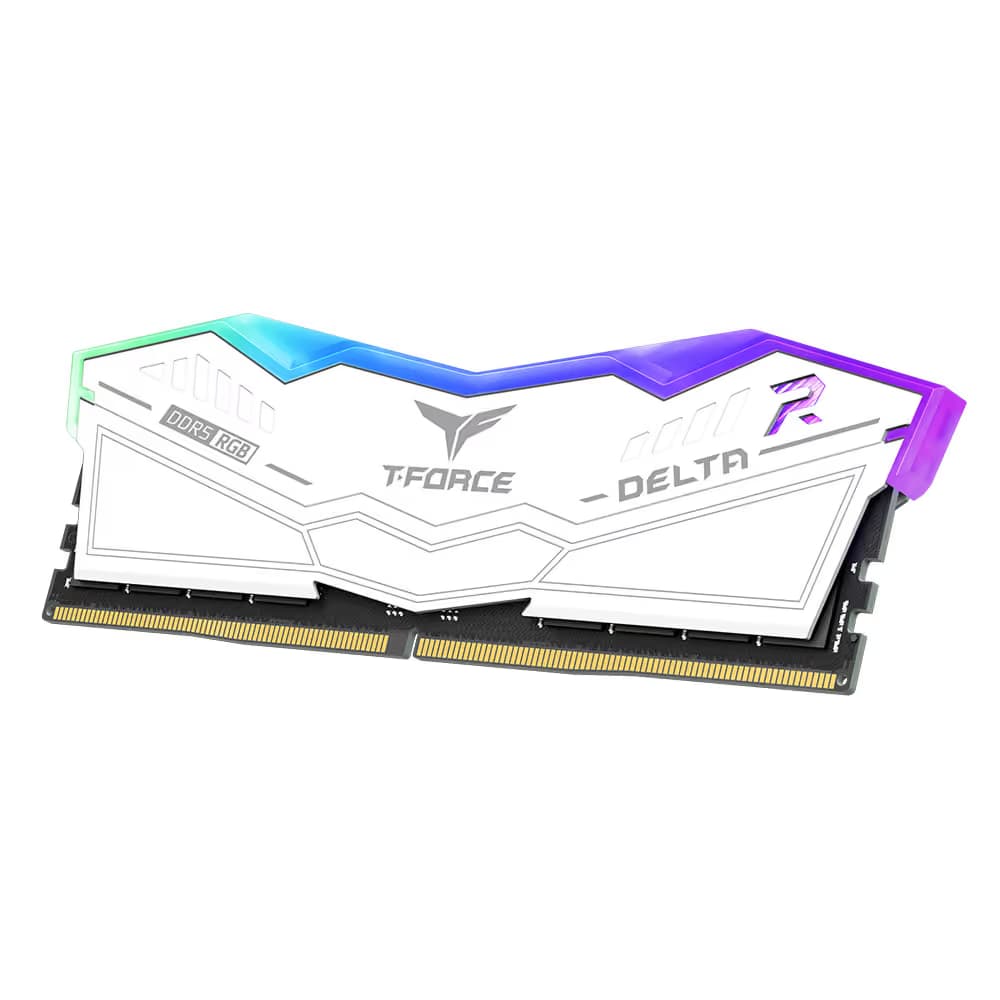 TEAMGROUP T-Force Delta RGB 96GB (2x48GB) DDR5-7000 CL34 White image