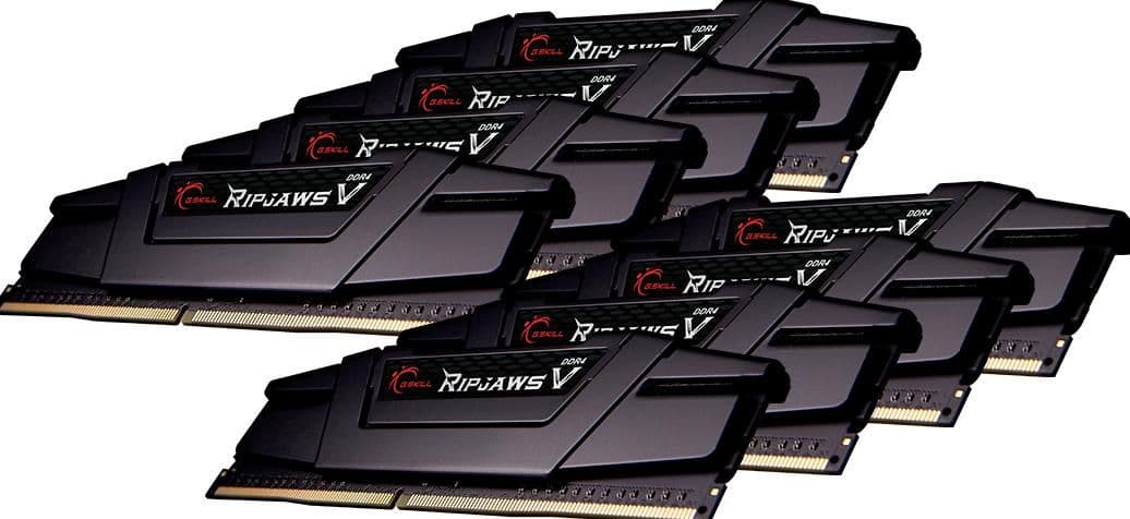 G.Skill Ripjaws V Black DDR4-3600 CL16 256GB (8x32GB) image