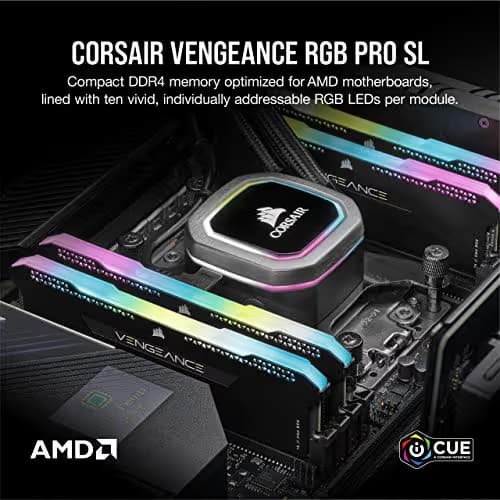 Corsair Vengeance RGB Pro SL Black DDR4-3200 CL16 32GB (2x16GB) image
