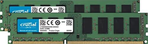Crucial CT2K51264BD160BJ Black / Green DDR3-1600 CL11 8GB (2x4GB) main image