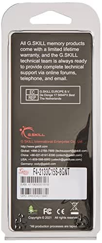 G.Skill NT Black DDR4-2133 CL15 8GB (1x8GB) image