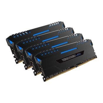 Corsair Vengeance LED Black / Blue DDR4-3200 CL16 64GB (4x16GB) image