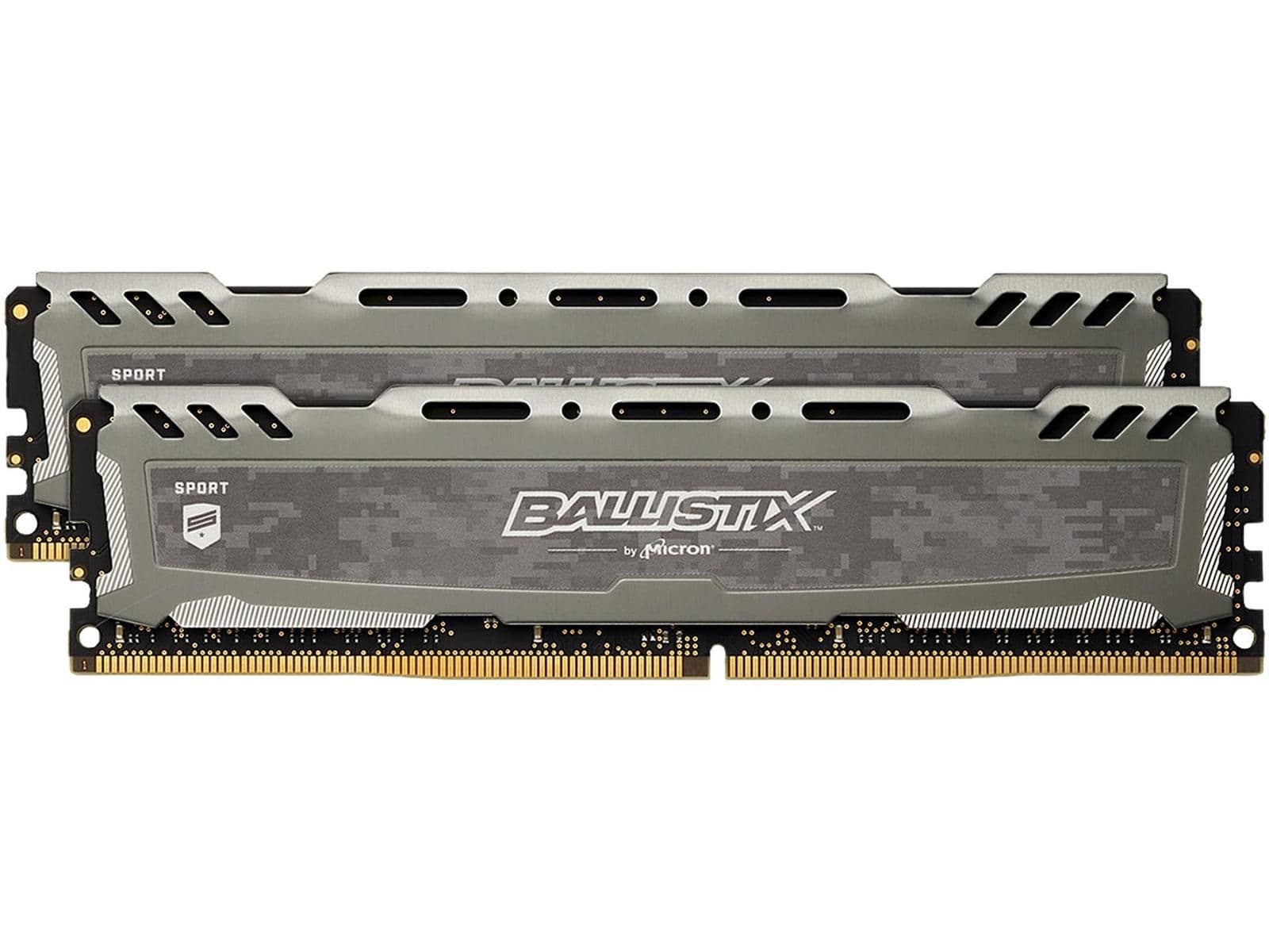 Crucial Ballistix Sport LT Gray DDR4-2400 CL16 16GB (2x8GB) image