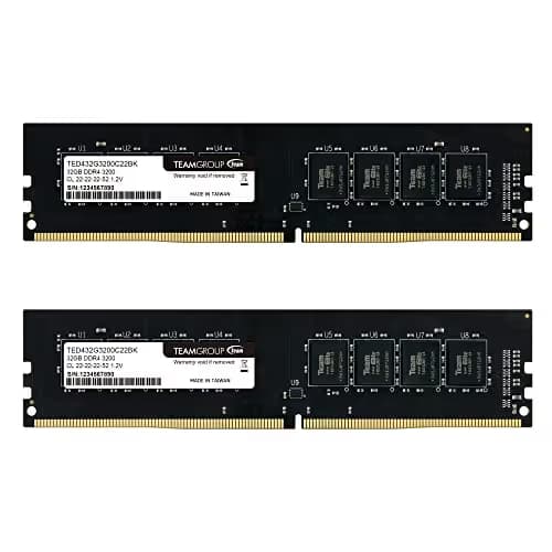 TEAMGROUP Elite Black DDR4-3200 CL22 64GB (2x32GB) main image