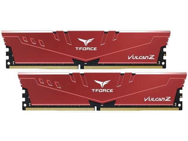 TEAMGROUP T-Force Vulcan Z Red / Black DDR4-3600 CL18 32GB (2x16GB) main image