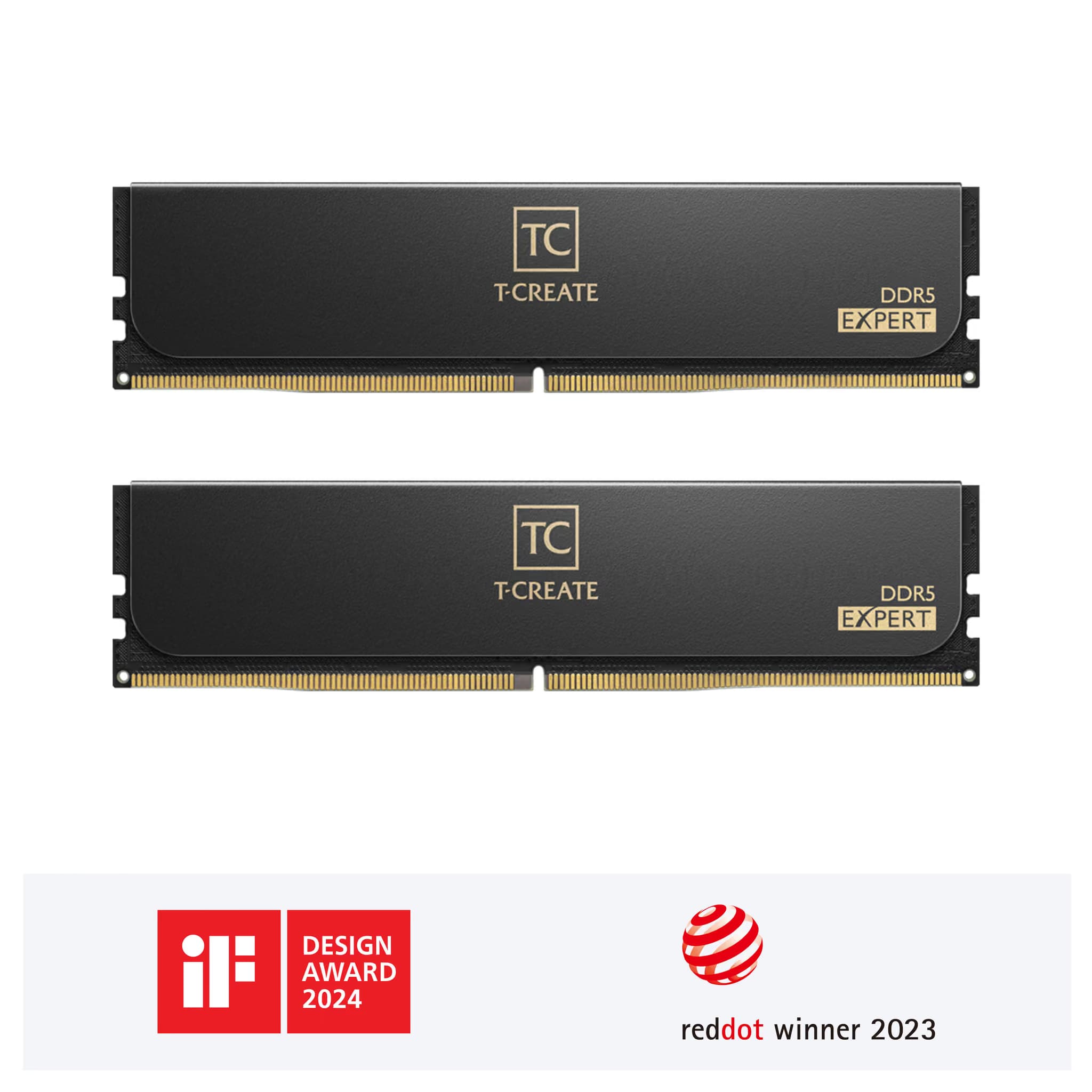 TEAMGROUP T-Create Expert 48GB (2x24GB) DDR5-7600 CL36 Black/Gold main image
