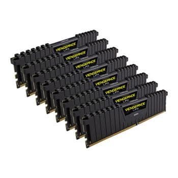 Corsair Vengeance LPX Black / Yellow DDR4-3600 CL18 256GB (8x32GB) image