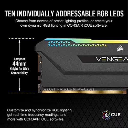 Corsair Vengeance RGB Pro SL Black DDR4-3200 CL16 32GB (4x8GB) image
