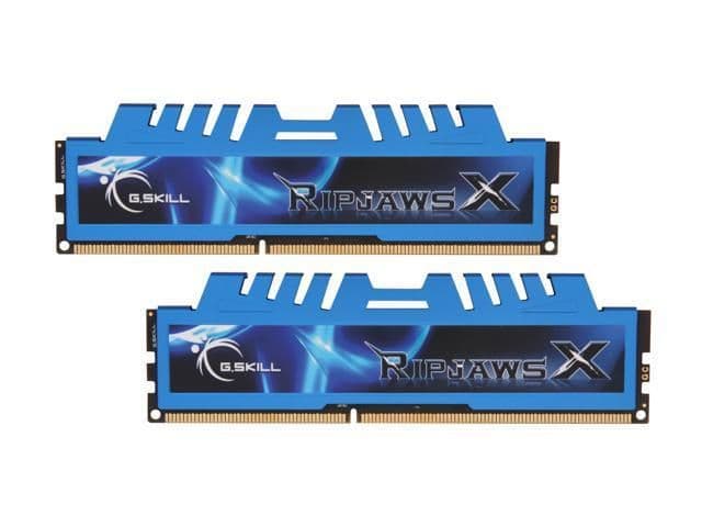 G.Skill Ripjaws X Black / Blue DDR3-1600 CL9 16GB (2x8GB) image