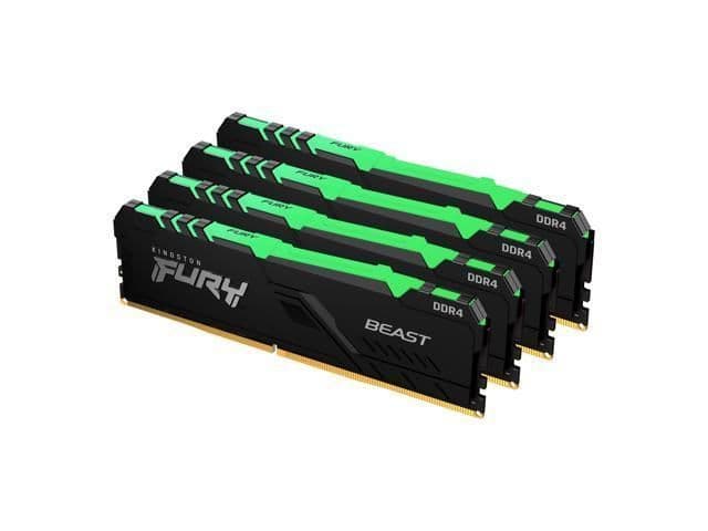 Kingston FURY Beast RGB Black / Silver DDR4-3600 CL17 32GB (4x8GB) image