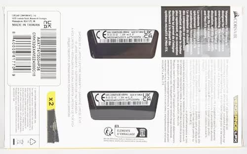 Corsair Vengeance LPX Black / Yellow DDR4-4000 CL18 32GB (2x16GB) image