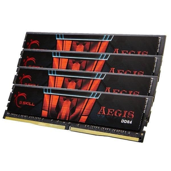 G.Skill Aegis Black / Red DDR4-2400 CL15 64GB (4x16GB) main image