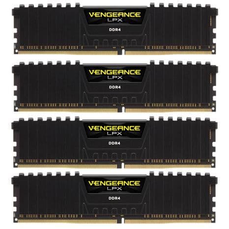 Corsair Vengeance LPX Black / Yellow DDR4-2666 CL15 16GB (4x4GB) main image