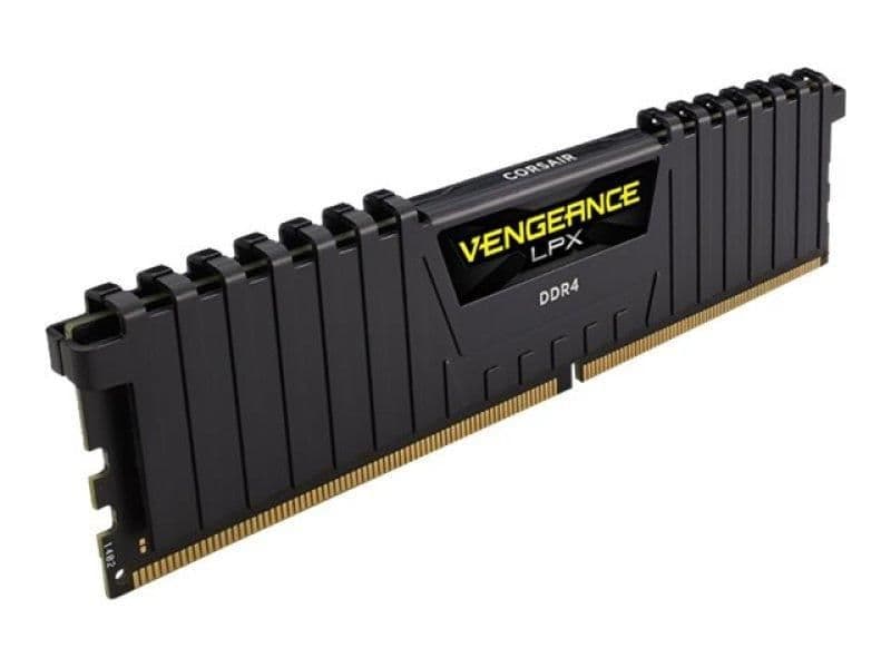 Corsair Vengeance LPX Black / Yellow DDR4-3000 CL15 16GB (1x16GB) image