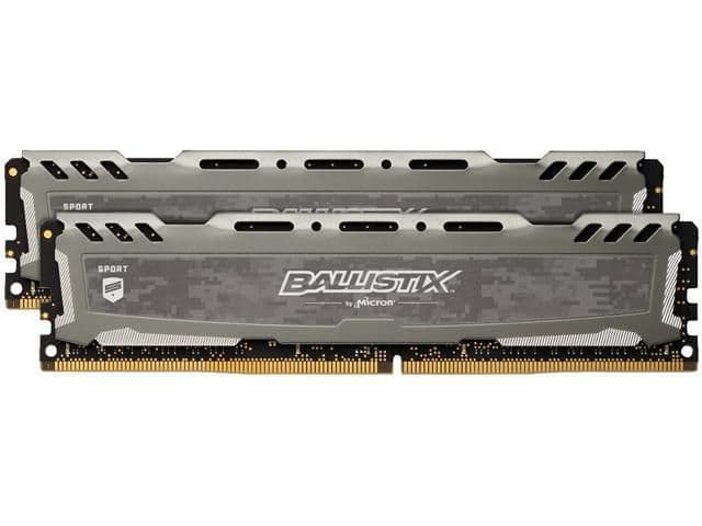 Crucial Ballistix Sport LT Silver / Black DDR4-3200 CL16 32GB (2x16GB) image