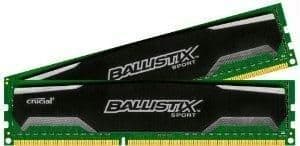 Crucial Ballistix Sport Black / Silver DDR3-1600 CL9 8GB (2x4GB) image