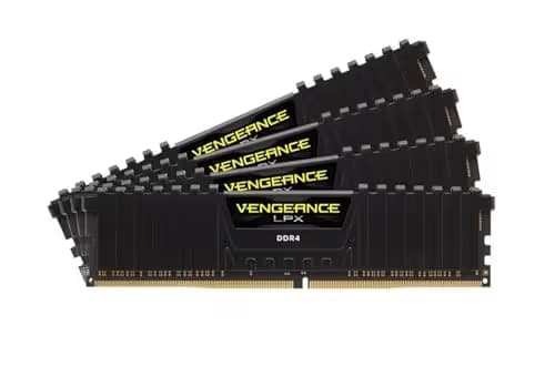 Corsair Vengeance LPX Black / Yellow DDR4-2400 CL14 64GB (4x16GB) image