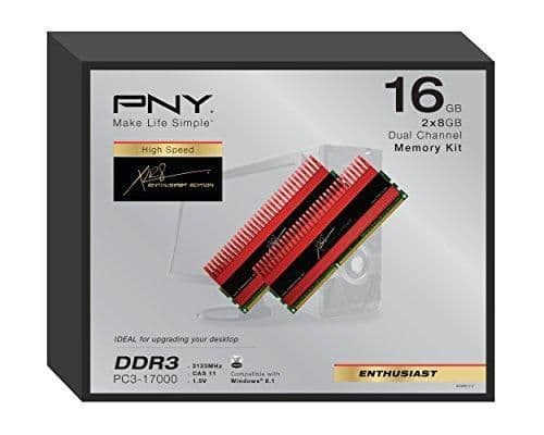PNY MD16384KD3-2133-X11 Black / Red DDR3-2133 CL11 16GB (2x8GB) image