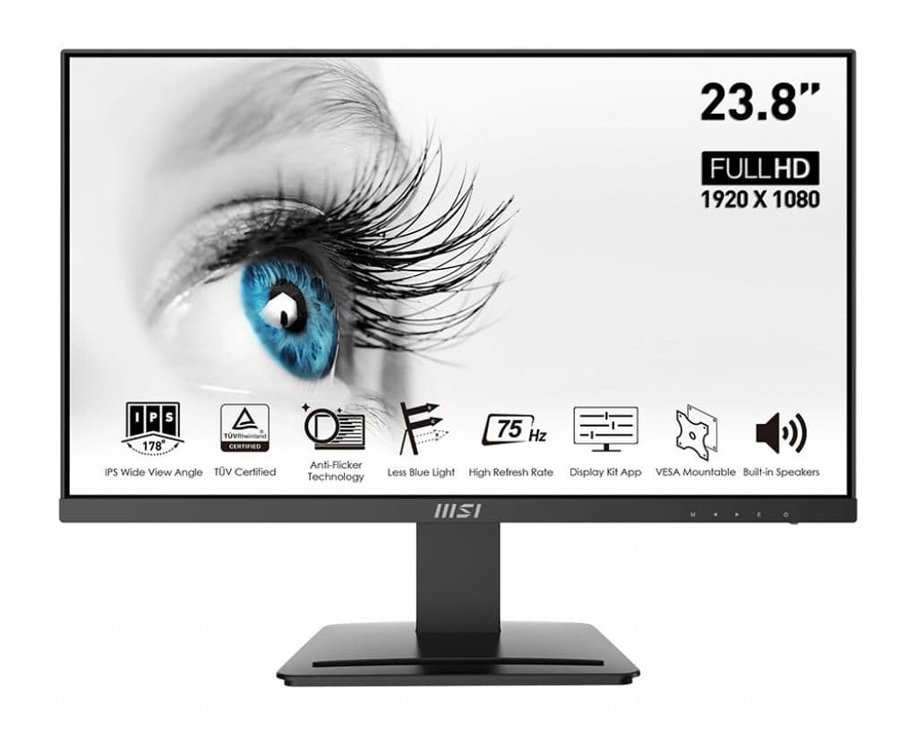 MSI Pro MP243 23.8" 1080p 75Hz IPS Monitor image