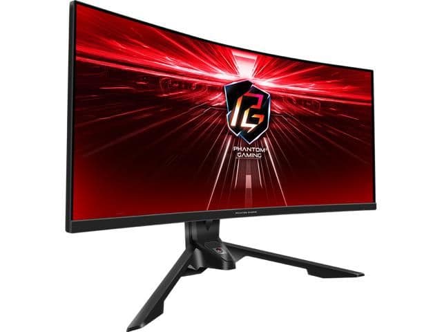 ASRock PG34WQ15R3A 34" 1440p 165Hz VA Curved Monitor image