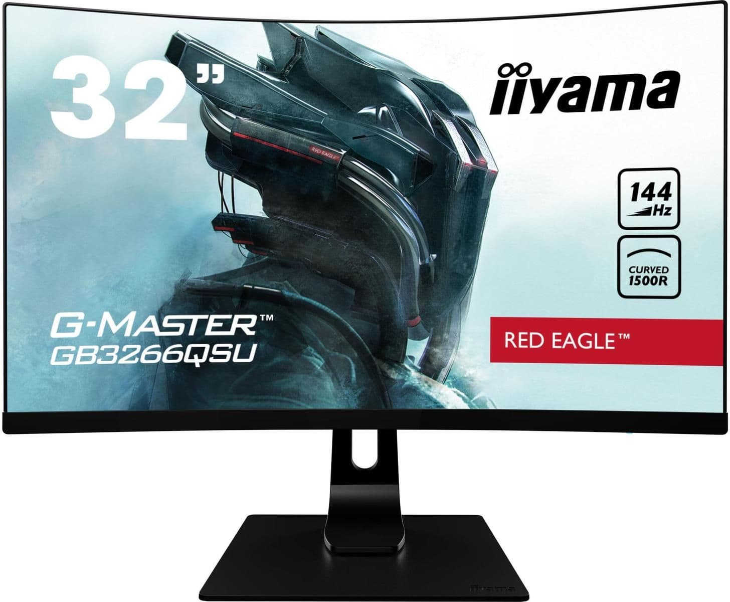 iiyama G-Master GB3266QSU-B1 31.5" 1440p 144Hz VA Curved Monitor image