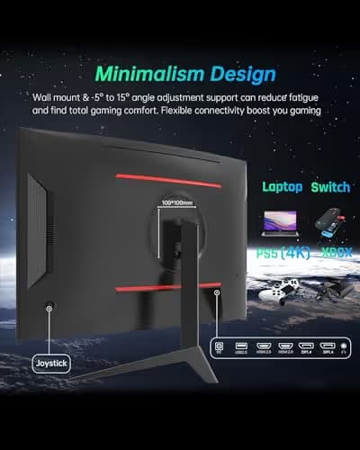 KTC H32S17 31.5" 1440p 165Hz VA Curved Monitor image