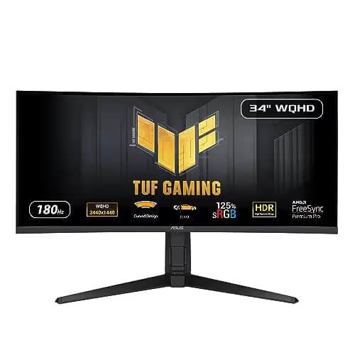 Asus TUF Gaming VG34VQL3A 34" 3440x1440 180Hz VA Curved Monitor main image